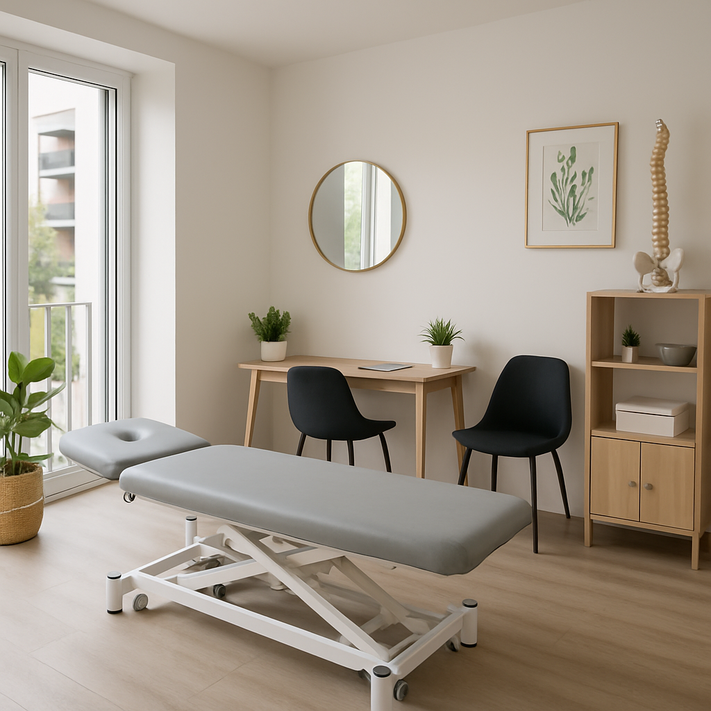 Cabinet d'ostéopathie lumineux et accueillant à Vitry