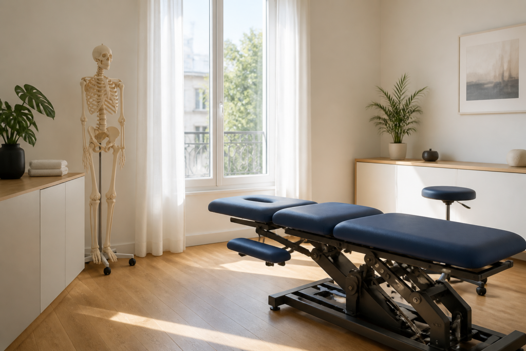 Cabinet d’ostéopathie lumineux et professionnel à Vitry