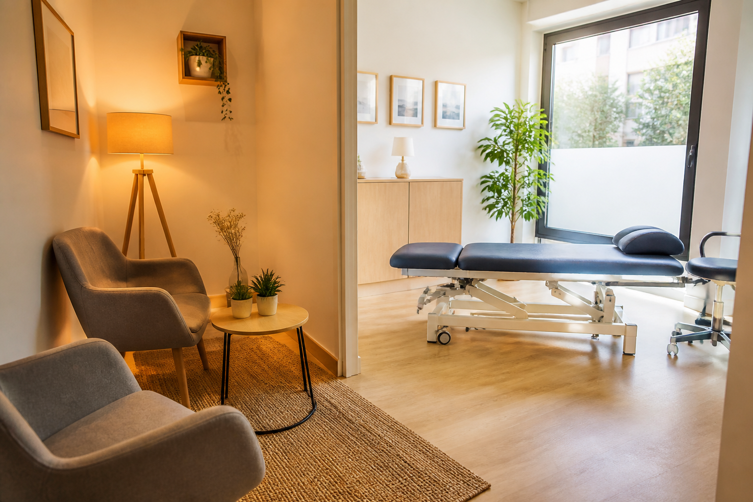Cabinet d'ostéopathie lumineux et professionnel à Vitry