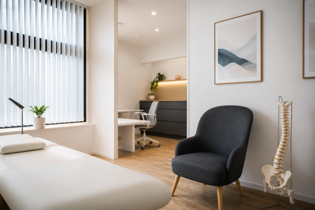 Cabinet d'ostéopathie lumineux et professionnel à Vitry