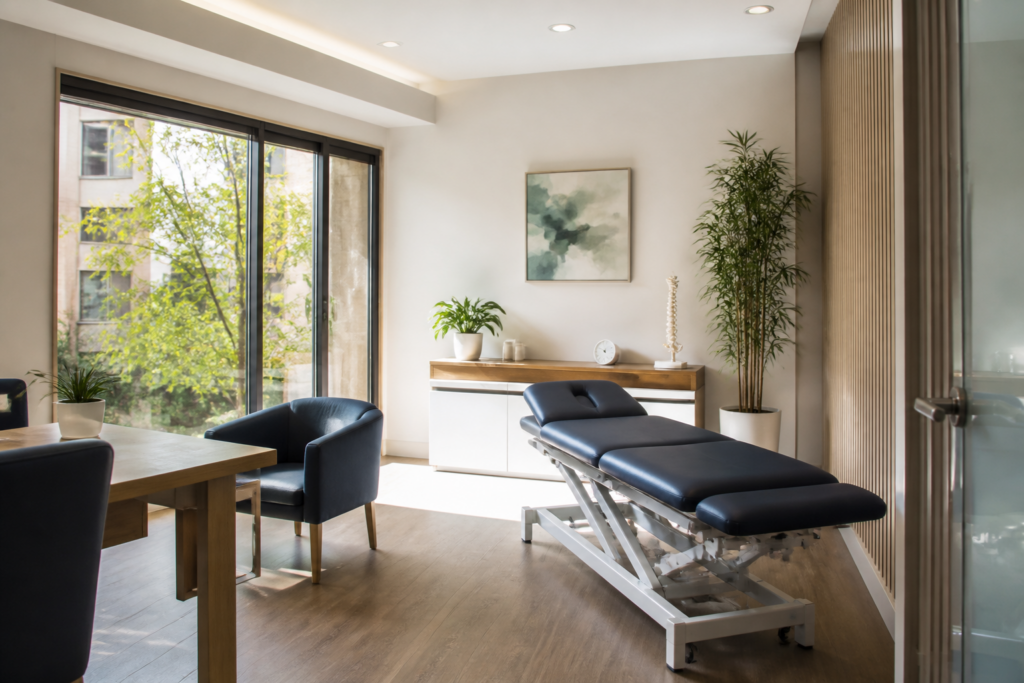 Cabinet d'ostéopathie lumineux et calme à Vitry