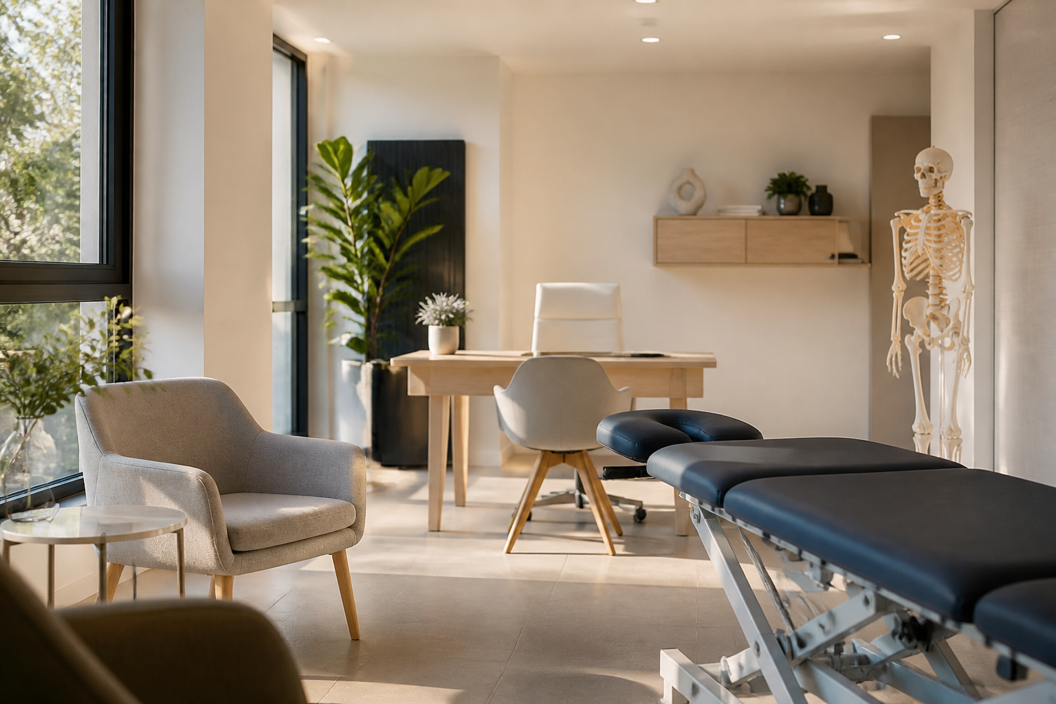 Cabinet d'ostéopathie lumineux et professionnel à Vitry
