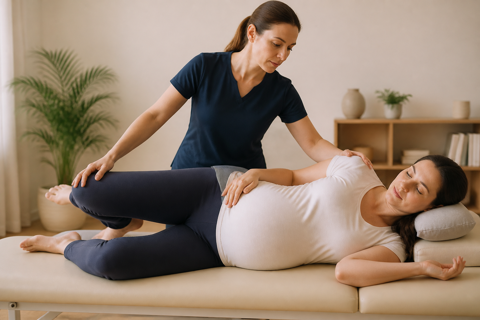 Étirements guidés adaptés pour femme enceinte en ostéopathie