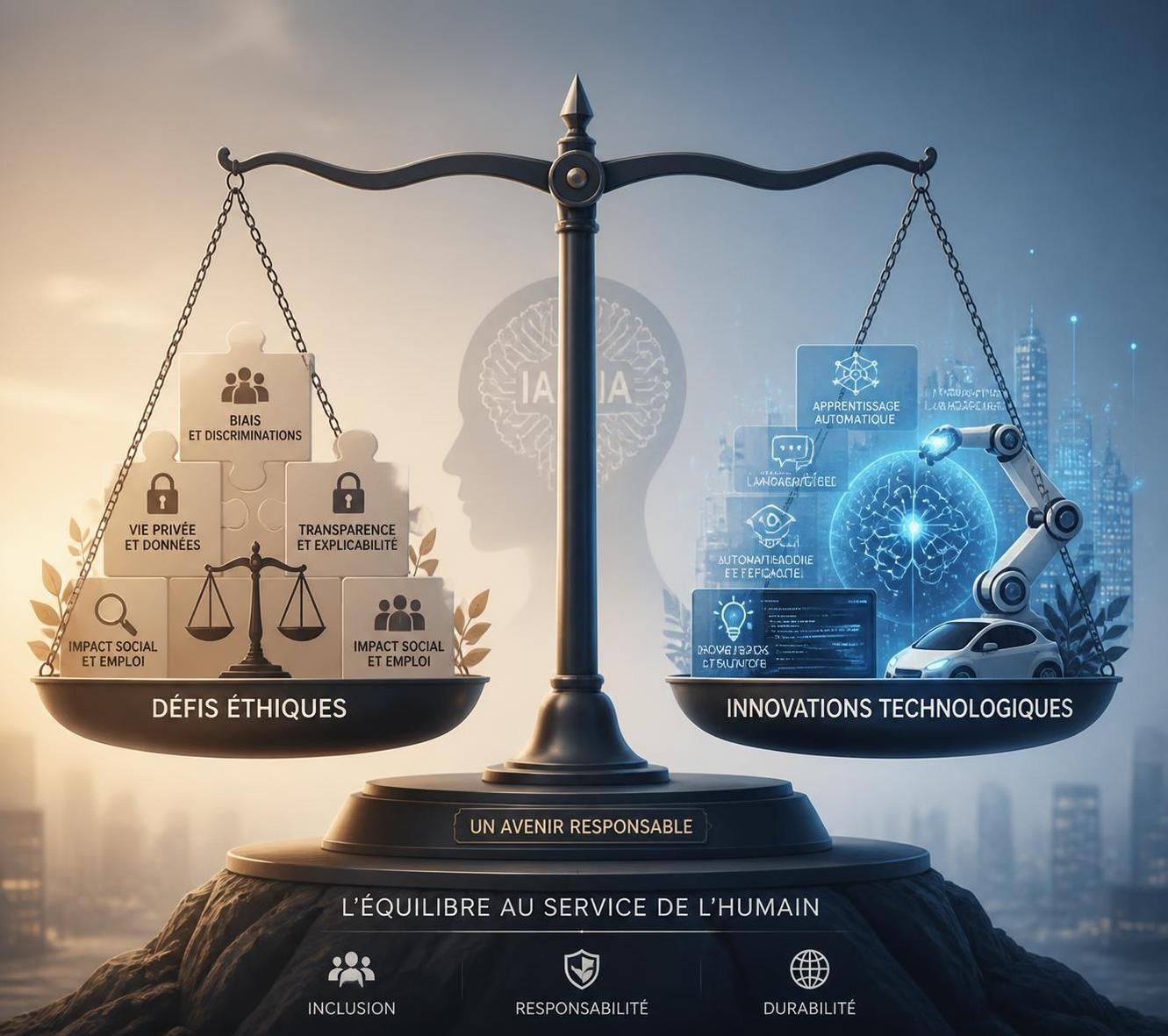 découvrez les enjeux majeurs de l'intelligence artificielle et explorez ses applications actuelles dans divers domaines pour mieux comprendre son impact sur notre société.