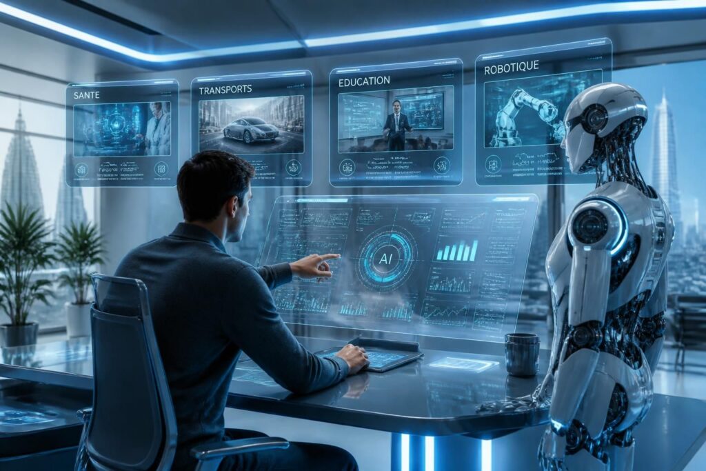 découvrez comment l'intelligence artificielle transforme divers secteurs en 2026 et explorez ses applications innovantes pour un avenir connecté et performant.