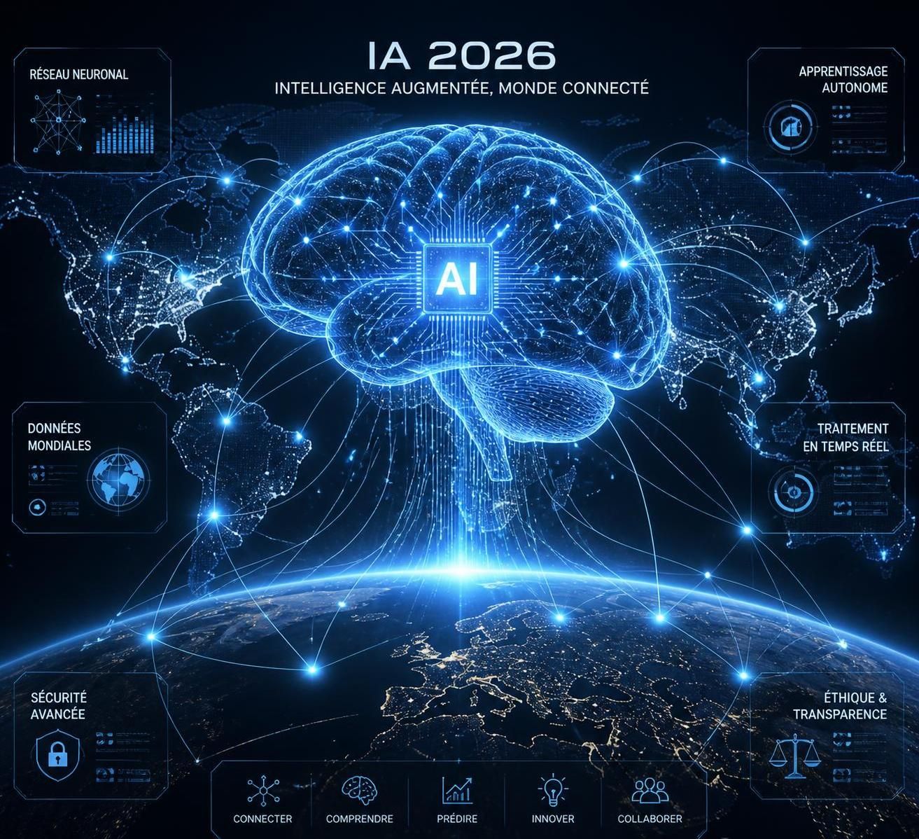 découvrez comment l'intelligence artificielle façonnera notre avenir en 2026 et analysez son impact sur la société, l'économie et les technologies.