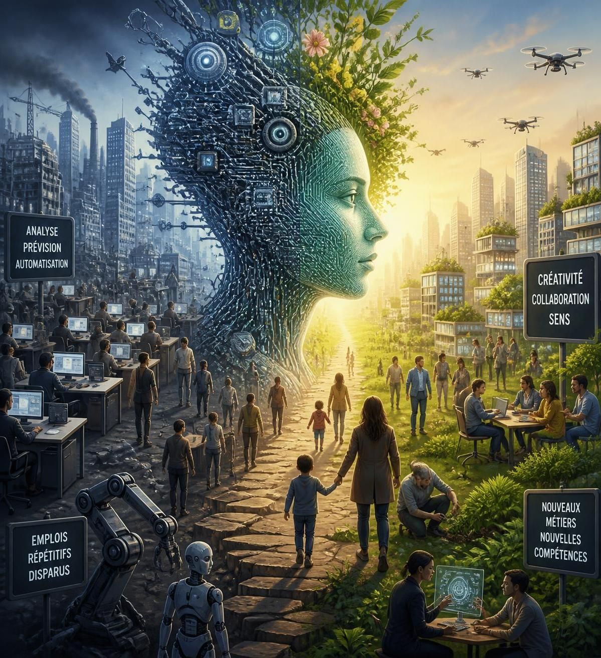 découvrez comment l'intelligence artificielle transforme notre monde moderne, ses applications, et ses impacts économiques, sociaux et éthiques.