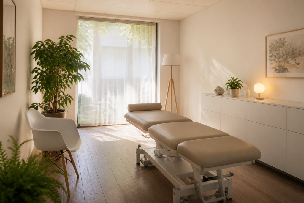 Cabinet d'ostéopathie lumineux et calme à Vitry
