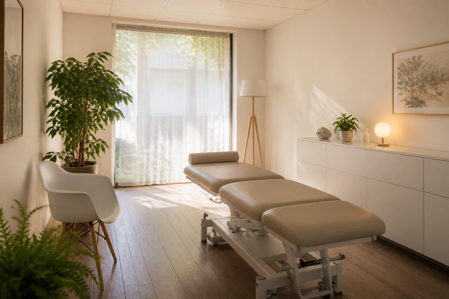 Cabinet d'ostéopathie lumineux et calme à Vitry